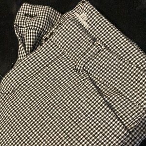 Old Navy Black and White Checkered Pants